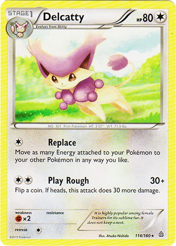 Delcatty 114/160 - Rare Pokemon XY Primal Clash Card