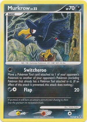 Pokemon Supreme Victors Uncommon Card - Murkrow 72/147