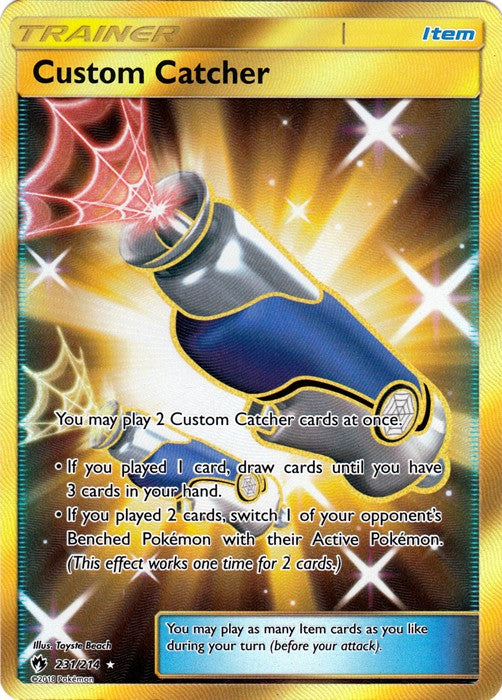 Custom Catcher - 231/214 - Sun & Moon: Lost Thunder Secret Rare