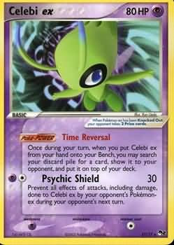 Pokemon POP Series 2 Ultra Rare Promo Card - Celebi EX 17/17