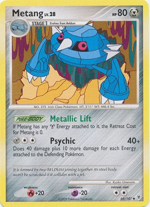 Pokemon Supreme Victors Uncommon Card - Metang 69/147