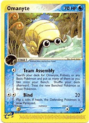 Pokemon Sandstorm Common Card - Omanyte 70/100