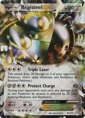 Registeel EX 81/124 - Pokemon Dragons Exalted Ultra Rare Card