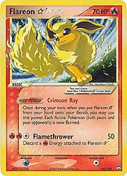 Pokemon EX Power Keepers Ultra Rare Card - Flareon * 100/108