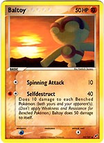 Pokemon EX Deoxys Common Card - Baltoy 53/107