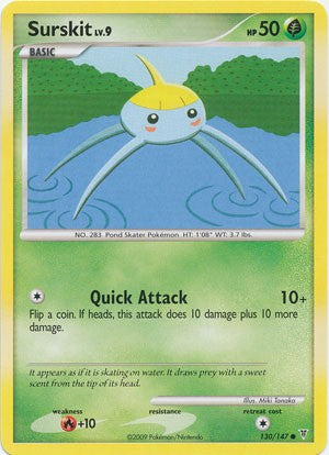 Pokemon Supreme Victors Common Card - Surskit 130/147