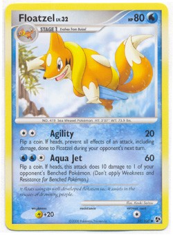 Pokemon Diamond & Pearl Great Encounters - Floatzel (Uncommon) Card