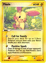 Pokemon EX Deoxys Uncommon Card - Plusle 44/107