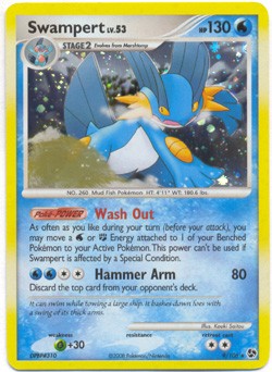 Pokemon Diamond & Pearl Great Encounters - Swampert (Holofoil) Card