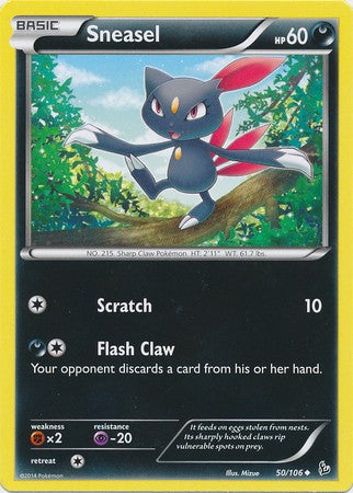 Sneasel 50/106 - Pokemon XY Flashfire Uncommon Card
