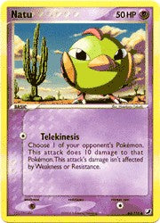 Pokemon EX Unseen Forces Common Card - Natu 63/115