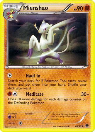 Pokemon Next Destinies Reverse Holo Uncommon Card - Mienshao 68/99