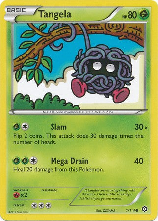 Tangela 1/114 Common - Pokemon XY Steam Siege Card