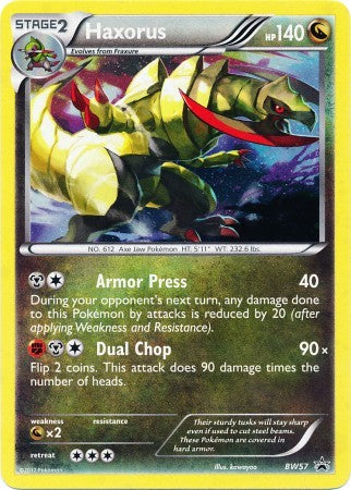 Haxorus BW57 - Pokemon Holo Promo Card
