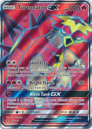 Turtonator GX 131/145 Full Art - Pokemon Sun & Moon Guardians Rising Card
