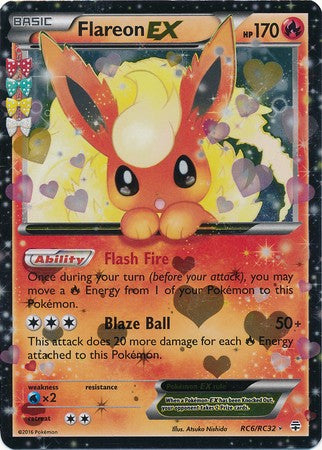 Flareon EX RC6/RC32 Ultra Rare - Pokemon Generations Card
