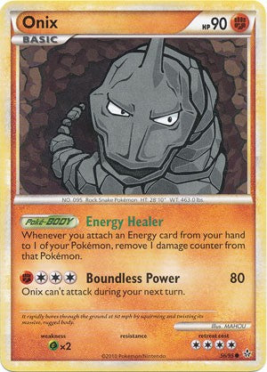 Pokemon Card HS Unleashed Single Card Common Onix 56/95