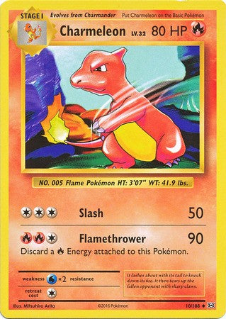 Charmeleon 10/108 Uncommon - Pokemon XY Evolutions Single Card