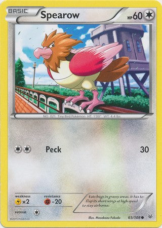 Spearow 65/108 Common - Pokemon XY Roaring Skies Card