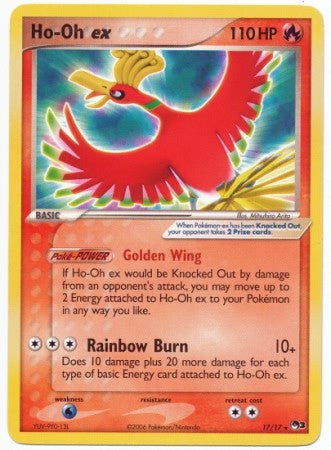 Pokemon POP Series 3 Promo Card Ho-oh EX 17/17 Ultra Rare (Non-Foil)