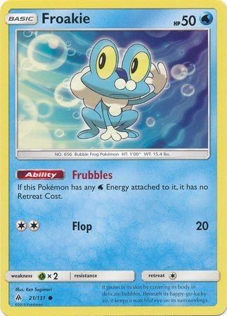 Froakie 21/131 Common - Pokemon Sun & Moon Forbidden Light Card