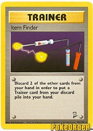 Pokemon Base Set 2 Rare Card - Trainer Item Finder 103/130
