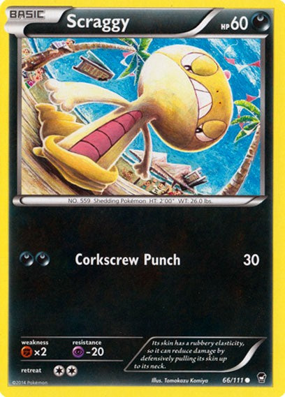 Scraggy 66/111 - Pokemon XY Furious Fists Card