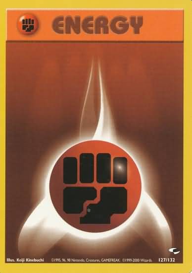 Pokemon Gym Heroes Common Card - Fighting Energy 127/132