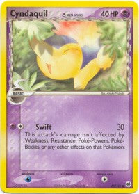 Pokemon EX Dragon Frontiers - Cyndaquil Card