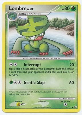 Pokemon Platinum Edition Uncommon Card - Lombre 52/127