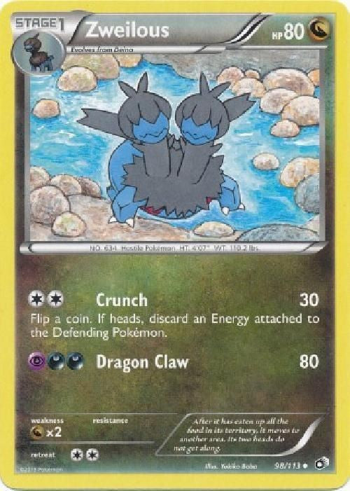Zweilous 98/113 - Pokemon Legendary Treasures Uncommon Card