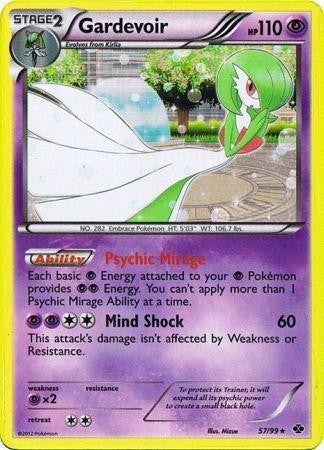 Pokemon Next Destinies Rare Card - Gardevoir 57/99