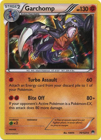 Garchomp 70/122 Holo - Pokemon XY Breakpoint Card