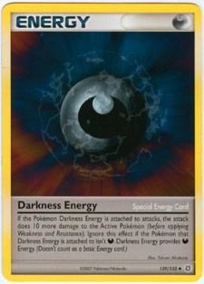 Pokemon Secret Wonders Common Card - Darkness Energy 129/132