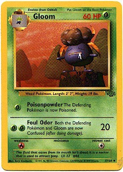 Pokemon Jungle Uncommon Card - Gloom 37/64