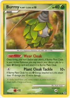 Pokemon Secret Wonders Common Card - Burmy Plant Cloak 78/132