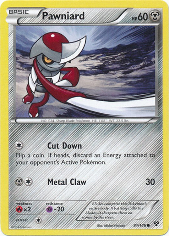 Pawniard 81/146 - Pokemon XY Common Card