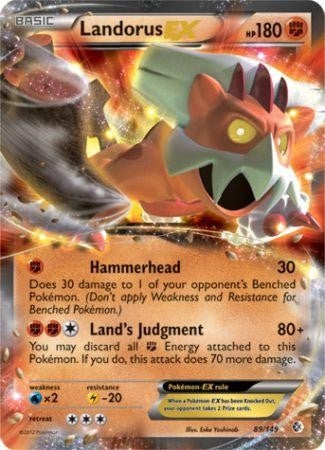 Landorus EX 89/149 - Pokemon Boundaries Crossed Ultra Rare Card