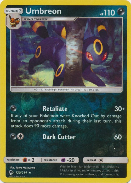 Umbreon - 120/214 (Reverse Foil) Pokemon » SM Lost Thunder Rare