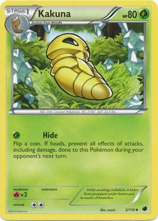 Kakuna 2/116 - Pokemon Plasma Freeze Uncommon Card