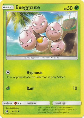 Exeggcute 4/111 Common - Pokemon Crimson Invasion Card