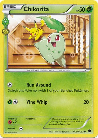 Chikorita RC1/RC32 Common - Pokemon Generations Card