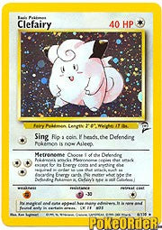Pokemon Base Set 2 Holofoil Card - Clefairy 6/130