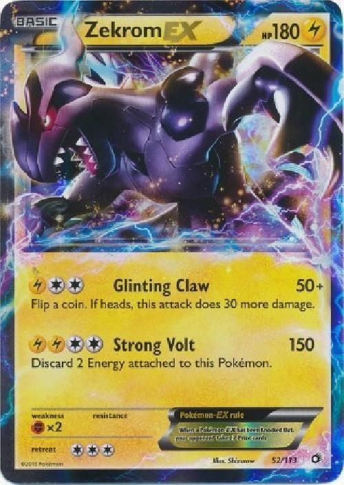 Zekrom EX 52/113 - Pokemon Legendary Treasures Ultra Rare Card