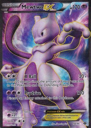 Pokemon Next Destinies Full Art Ultra Rare Card - Mewtwo EX 98/99