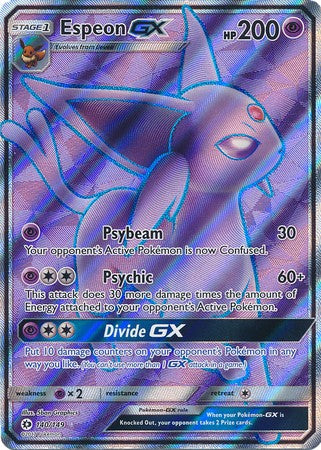 Espeon GX 140/149 Ultra Rare - Pokemon Sun & Moon Base Set Single Card