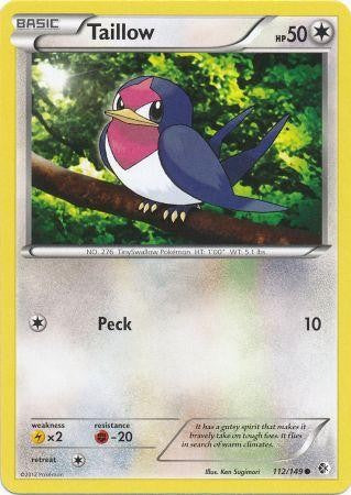 Taillow 112/149 - Pokemon Boundaries Crossed Common Card