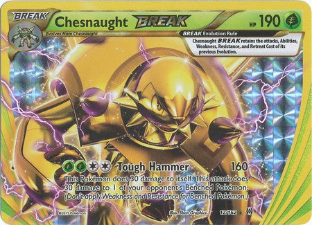 Chesnaught 12/162 Rare - Pokemon XY Break Through Card