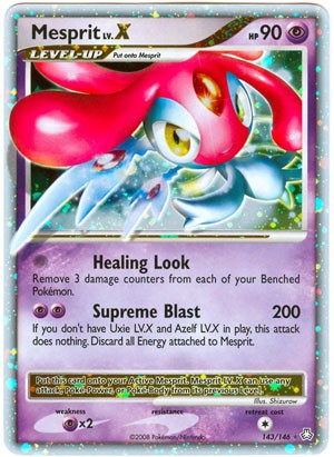 Pokemon Legends Awakened Ultra Rare Card - Mesprit LV. X 143/146