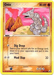 Pokemon EX Unseen Forces Common Card - Onix 65/115